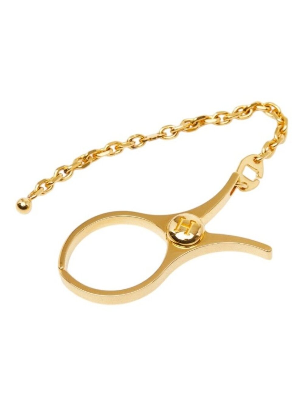Hermes Firou Glove Holder Gold Plated Gloves